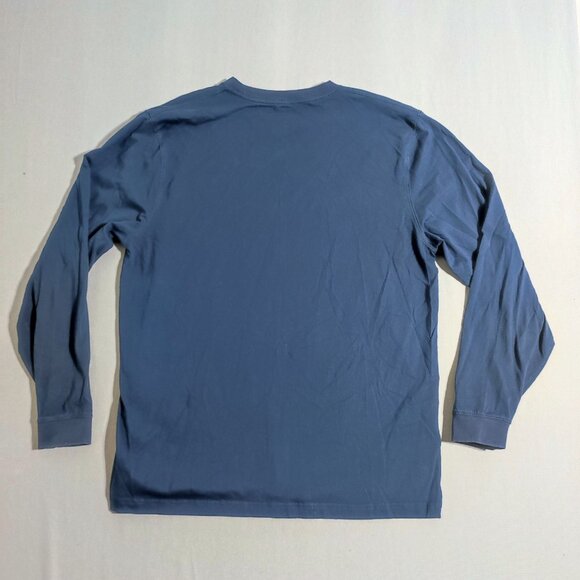 L.L.Bean crew neck long sleeve sweater men's size L blue traditional fit cotton - Picture 3 of 8